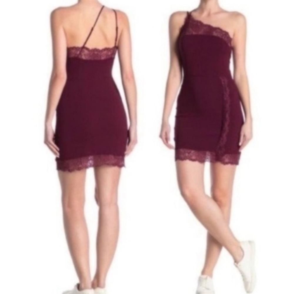 Free People Vetiver Bloom burgundy dress NWT size M